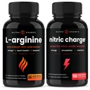 NutraChamps L- Arginin Kapsle a Nitric Charge Kapsle 2 Balení Bundle