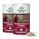 ORGANICKÁ INDIA Psyllium Powder Organic - Fine Grain Psyllium Supplement, Digestion Support, Vegan, Gluten- Free, Non- GMO, Source of Fiber - 6 oz (Pack of 2)