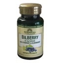 Větrný mlýn Bilberry 5 mg Extract Caplet, S Eyebright & Elderberry podporuje zdraví očí, 60 Ea