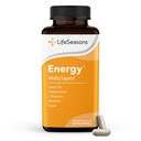 LifeSeasons Energy - Podpora vitality - Energetický booster pro fyzickou a kognitivní sílu - No Jitters - Zvýšení Stamina - Obsahuje zelený čaj a L- Theanine - 60 Počet (balení po 1)