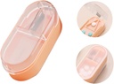 Pill Cutter, Profesionální Pill Splitter pro řezání malé pilulky nebo velké pilulky v polovině (růžová)