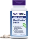 Natrol Mood Pozitivní 5-HTP a L-Theanine pro vyvážený nádech a relaxaci, 50 tablet, až 50 denní dodávky