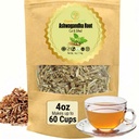 Lék wid čisté certifikované organické Ashwagandha kořenový čaj 124; Střih & Sifted 4oz Non- GMO Non- Iradiated Ashwagandha čaj pro ženy a muže Adaptogenní wellness 124; Withania Somnifera pro bylinné infúze a kapsle