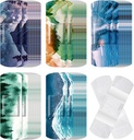 120 Pcs Fabric Adhesive Flexible Bandages Bulk Asdied Shapes and Patterns Small Bareful Pretty Fabric Bandages with Non Stick Pad 3 x 1 Inch for Cuts Wound Scraps Women (Vintage)