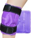 REVIX Knee Ice Pack pro zranění opakovaně použitelné, Gel Ice Wrap se studenou kompresí terapie pro otoky, modřiny, zranění, artritida, hands- free aplikace