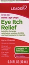 LEADER Sterilní oční kapky pro oční alergie & Itch Relief, Ketotifen Antihistamin Solution 0.035%, Práce v minutách, až 12 hodin, Předpis síla 0.34 oz
