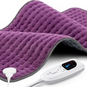 Vyhřívání Pad XXXL pro úlevu od bolesti zad, Extra velký vyhřívaný Pad pro krk / ramena / nohy / kolena / nohy / křeče, Narozeniny Matky Den Dárky pro mámu Ženy Babička, 6 Nastavení tepla, Auto- Off, 17 "x33"