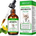 Antibiotika pro kočky, Premium Cat Antibiotika Dodavatelé, Přírodní antibiotika pro kočky, Pet doplňky, Cat Antibiotika Podporuje imunitní a kočky alergie Relief, Kočky Multivitamin - 2 Fl Oz / 60ML