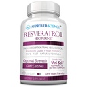 Schválené Science ® Resveratrol - 1000 mg Trans Resveratrol - 250 mg polyfenolu - 98% stupeň čistoty - Obsahuje Bioperin ® - 60 Vegan Friendly Capsules - 1 lahvička