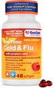 GenCare - Multisymptom Non Drowsy Daytime Cold & Flu Relief Acetaminophen 325mg, Dextromethorphan HBr 10mg, Fenylefrin HCl 5mg (48 Softgels) Non Habit Forming Pain Reliever & Nasal Decongestant