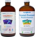 LIQUIDHEALTH Dětské Kompletní multivitamin & Dámské prenatální / postnatální tekutý multivitamin pro dříve, během a po těhotenství - imunitní podpora, zdraví a wellness pro matky & děti - Made in USA