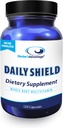 Lékařská výhoda Daily Shield Multivitamin s Green Tea Extract & Bilberry CLAS124; 120 Non- GMO kapsle Antioxidant dodatek k boji proti zdarma Radikální poškození a podpora imunitního systému