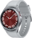 SAMSUNG Galaxy Watch 6 Classic 43mm Bluetooth Smartwatch, Rotating Bezel, Fitness Tracker, Personalized HR zóny, Advanced Sleep Coaching, Heart Monitor, BIA senzor, Zdraví Insights, US Version Silver