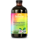 Serene Byliny - Soursop Bitters Liquid - Organic Bylinné Guanabana Detox s černým semenem, Moringa & Ginger - Podporuje trávicí Wellness & Imunitation Function - 16 fl oz