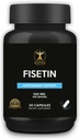 Klever Životní styl 124; Fisetin 124; Bioflavonoid 124; Antioxidační dodatek, Anti- Aging Effects, Skin Health, Metabolic Benefits Current124; 30 Kapsle 124; 100mg na podání