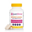 Just Thrive gluten Away - 30 Služeb Dědičné Enzymy + Probiotická podpora pro Gluten Defense - Vegan, Gut doplněk zdraví