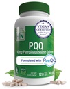 Zdraví Thru Nutrition PQQ 40mg 120 Servings Pyrrolochinolin Quinone as PureQQ PHARMA124; Promotes Mitochondrial Biogenesis PHAR124; Certified Vegan PHARMAN124; Non- GMO gluten Soy Free Capsules PHAR124; Clean Label PQQ Dodatek