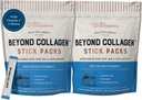 Live Conscious Beyond Collagen Peptides Powder Neochucené Packets- Hydrolyzované Kolagen Powder- Vlasy kůže nehty & Společné podpory - Multi typ kolagen doplňky pro ženy & Muži 30 Pack (2pk)