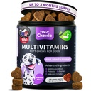 Pes Vitamíny 15 v 1 - Pes Multivitamin Žvýkačky s MSM pro Hip & Joint Health - Dog Supplement pro Itchy Skin Relief - Multivitamin pro psy Imunitní Podpora s enzymy - Kůže & Coat, Mobility Support