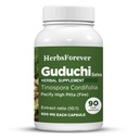 Herbsforever Guduchi Sat Kapsle Tinospora Cordifolia Podpora trávení Balancing Vata a Pitta 90 Vege Kapsle 800 Mg Každý