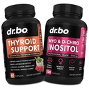 Podpora štítné žlázy a Myo- Inositol & D- Chiro Inositol dodatek Kapsle - Přírodní podpora metabolismu, Mood & Energy - 40: 1 Poměr Hormon Balance pro ženy, Menstruační cyklus, Zdraví žen