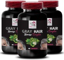 Natural Hair Complex - Gray Hair Reverse - Čerstvá Vibrancy, Barevné rewakening, Glossy vlasy, Světelné vlasy, Obohacení vlasů, vlasové briliance, Barevné Boost, Vlasové transformace 3 Lahvičky 180 Kapsle