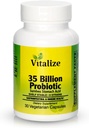 UVitalize - 35 miliard PROBIOTIC 124; Probiotika pro ženy a muže 124; Probiotika s 8 Probiotických sad 124; Podpora metabolismu a trávicího zdraví 124; Veganské protetické kapsle pro všechny 124; 30 Vegetariánské Kapsle