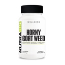 NutraBio Horny Kozí Tráva Extract Dodatek, 500mg - pro muže i ženy, Pomáhá podporovat energii a vitalitu, 90 Zeleninové kapsle