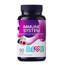 LIVS Imunitní systém Elderberry Gummies pro dospělé a děti 124; Advanced Imunitation Supplementary with Vitamin C, Echinacea, & Propolis Fol124; Vegan & gluten Free Gummy Vitamíny 124; 200mg Elderberry / Dávka -90 Ct