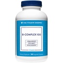 Vitamin Shoppe B-Complex 100 - podporuje výrobu energie, nervové funkce a metabolismus živin - Výborný zdroj B1, B2, B6, B12, Niacin, kyselina listová a biotin (300 Veggie Caps)
