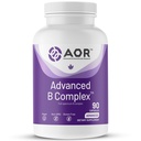 AOR, Advanced B Complex, Multivitaminová podpora pro energii, stres a metabolismus, Dietní dodatek, 90 Kapsle (90 Služeb)