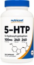 Nutricost 5- HTP 100mg, 240 Vegetariánských kapslí (5- Hydroxytryptofan) - Non- GMO & gluten zdarma
