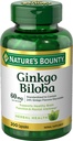 Příroda je Bounty Ginkgo Biloba, podporuje zdravé funkce mozku, Bylinný dodatek, 60 Mg, 200 Kapsle