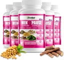 GreeNatr Herbal Menopauza Support Complex for Hot Flashes, Night Sweats & Mood Swings Relief. Promotes Balanced Hormon Levels - Black Cohosh, Dong Quai, Licorice Root & Kelp Leaves (6 lahví)