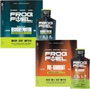 Frog Fuel Energized Energized Protein & Ultra Energized Pre Workout Shot Bundle, 1500mg Beta Alanin, 15g Protein Nano- Hydrolyzed Grass Fed Collagen, Pre & Post Workout, 1.2 oz Packets, 48 Pack