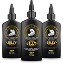 Bossman Jelly Beard Oil pro muže - 3 balení (12 oz v celkem, Gold Scent) - Softens, hydratuje & podmínky s přírodními složkami
