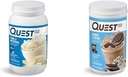 Quest Vanilla Milkshake 24g protein 3 litry a cookies & krém 20g protein 1.6 litry protein prášek