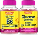 WellYeah High Potency Vitamin B6 + Glukóza, Gummies Bundle - Great Ochutnávání, Vitamin dodatek, gluten zdarma, GMO zdarma, Žvýkací žlab