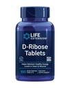 Life Extension D- Ribose Tablety, Plus vápník, Pomáhá udržet zdravé energetické úrovně v srdci a svalů, Povzbuzuje výrobu ATP, gluten- Free, Non- GMO, Vegan, 100 Vegetariánské Tablety