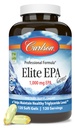 Carlson - Elite EPA Gems, 1000 mg EPA Fish Oil, Wild- Caught, Norský rybí olej, Udržitelně sourced, Pomáhá udržet zdravé hladiny triglyceridů, 120 Softgels