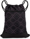 Taška pro ženy 124; Durable Lightly Gym Cinch Backpack s grafickými vzory 124; Skvělé pro tělocvičny a sportovní 124; Black / Rose - Geometric