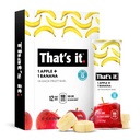 To je to Nutrition Apples + Banana 100% přírodní Real Fruit Bar, Paleo pro děti a dospělé, non GMO Sugar- free, žádné konzervační látky Energy Food, 14.4 Oz, balení 12