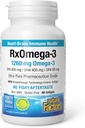 Přírodní faktory RxOmega-3, Přírodní podpora pro srdeční zdraví s DHA a EPA, Denní dietní dodatek, 60 Softgels