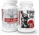 5% Nutrition 2-Stack curren124; Játra a varhany obránce s NAC + BiggerByTheDay curren124; Játra, ledviny, & Podpora srdce + Anabolické svalové builder, Hardcore Lean Mass Gainer s Turkesteronem, HARA, L- Leucin