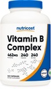 Nutricost Vitamin B Complex 462mg, 240 tobolek - s vitaminem C - Energetický komplex