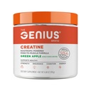 Geniální Micronized Creatin Monohydrát Powder, Post Workout Dodatek, Zelené jablko - 100% Přirozeně ochucené a slazené - Podporuje budování svalů, buněčná energie a kognitivní funkce - 195g