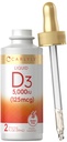 Carlyle Liquid Vitamin D3 PHAR124; 5000 IU (125 mcg) OF 124; 2 OZ PHARMAR 124; Vegetarian, Non- GMO, a gluten zdarma doplněk PHAR124; Vitamin D Liquid Kapky pro dospělé