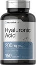 Horbäach Hyaluronic Acid Supplement 124; 200 mg Acid 124; 150 Kapsle 124; Non- GMO a gluten zdarma dodatek