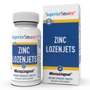 Superior Source Zinc Lozenjets - dodatek k podpoře imunitního systému - Trace Mineral Supplement Aids Systems & Functions - Dodatek zinku pro ženy a muže - 60 Instant Disolt Tablety