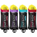 NewTrition ® Extra Strength Energy Shots 1.7 fl oz (Balení 24, 4 Flavors) - 250mg kofeinu s B Vitamíny & Amino Acids, Sugar- Zero Calorie Vitamin Energy Drink for Focus & Endurance (Mixed-1)